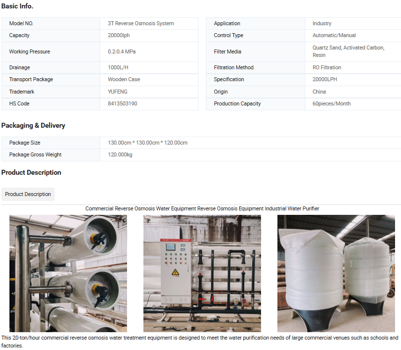 Commercial Reverse Osmosis Water Equipment Reverse Osmosis Equipment Industrial Water Purifier commercial reverse osmosis water equipment reverse osmosis equipment industrial water purifier